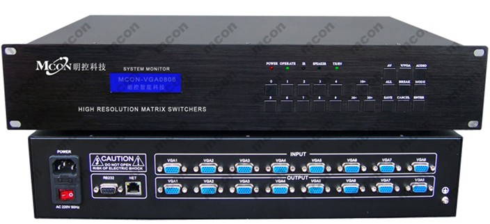 MCON(����)�ӿھ���:VGA�����л���MCON-VGA0808